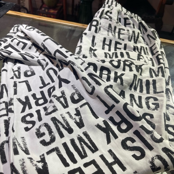 Helmut Lang HLM 59436 Mens White All Over Jogger Sweatpants Size M - Picture 2 of 14